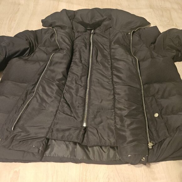 Style & Co Plus Size 24 W Black Down Filled Puffer Coat - Picture 5 of 10